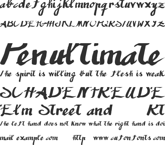 Humana font preview