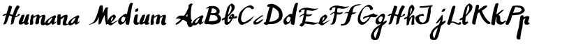 Humana Medium font