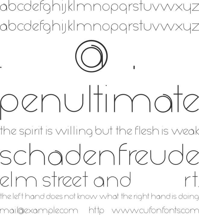 Geometrica font preview