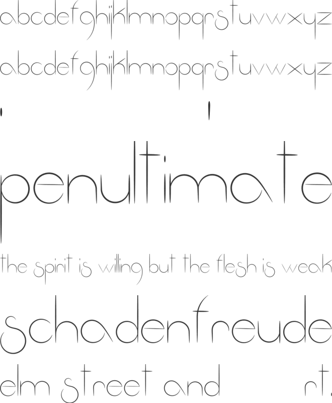 Fantastica font preview