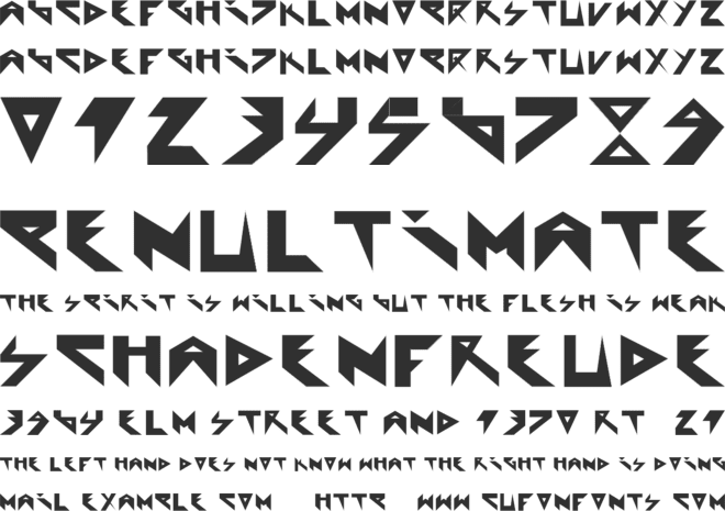 Extraterrestial font preview