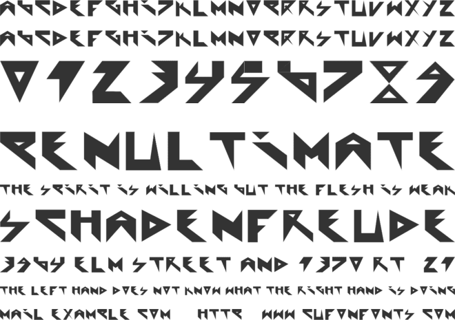 Extraterrestial font preview