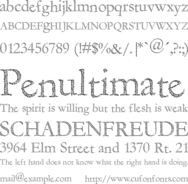 Fragile Decay font preview