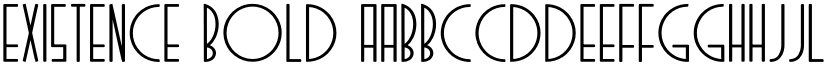 Existence Bold font