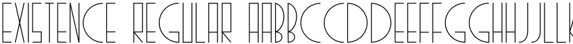 Existence Regular font