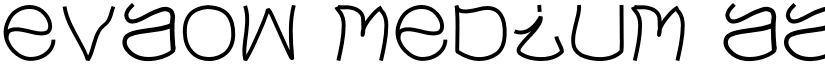Evaow Medium font