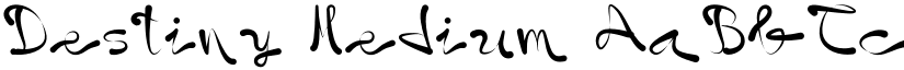 Destiny Medium font