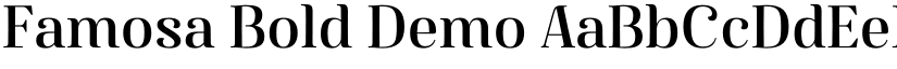 Famosa Bold Demo font