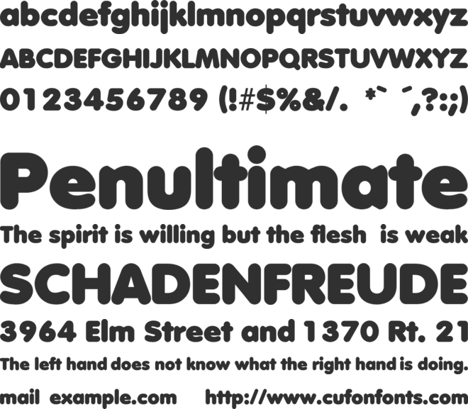 Debussy font preview