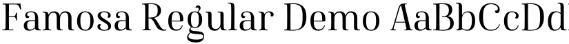 Famosa Regular Demo font