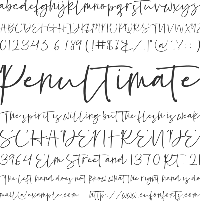 Battalion font preview