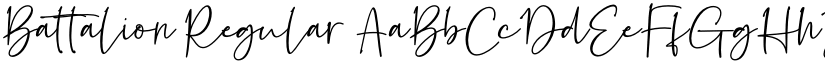 Battalion Regular font