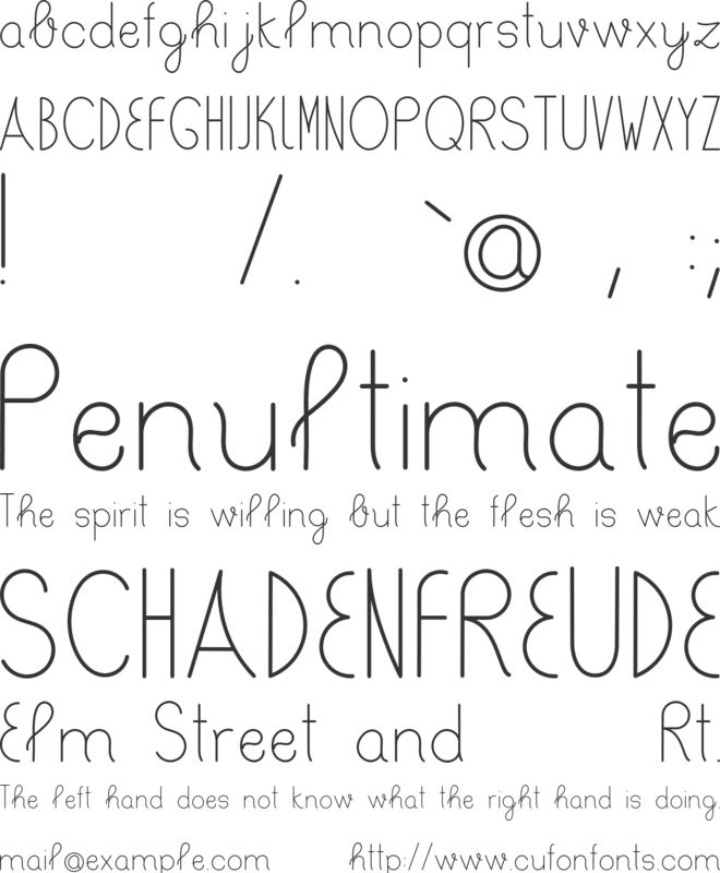 Bertica font preview