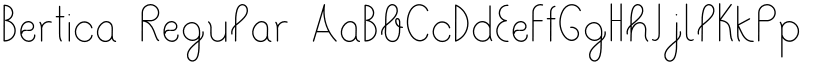 Bertica Regular font