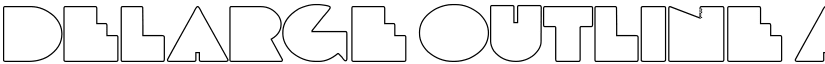 DeLarge Outline font