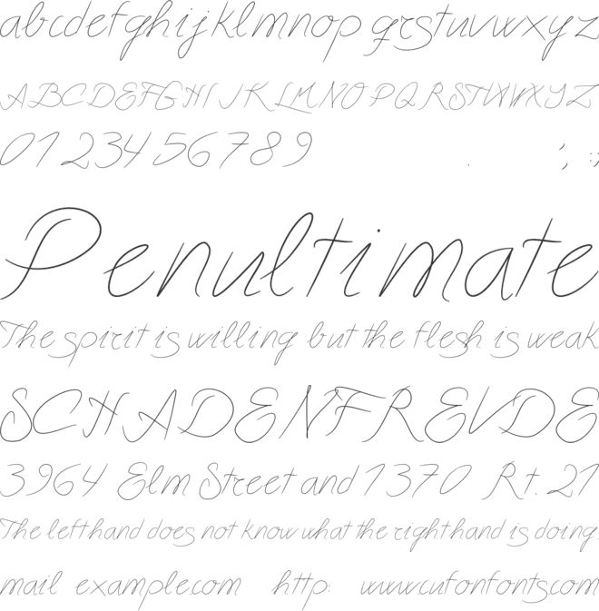 Astralasia font preview