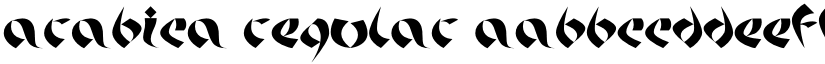 Arabica Regular font