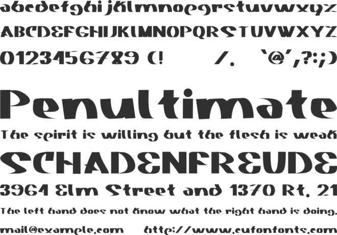 Akasic font preview