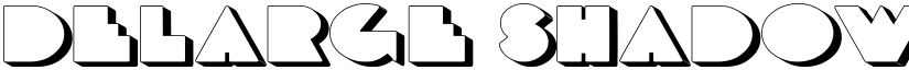 DeLarge Shadow font
