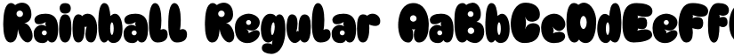 Rainball Regular font