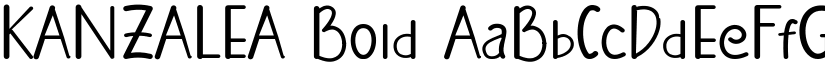 KANZALEA Bold font