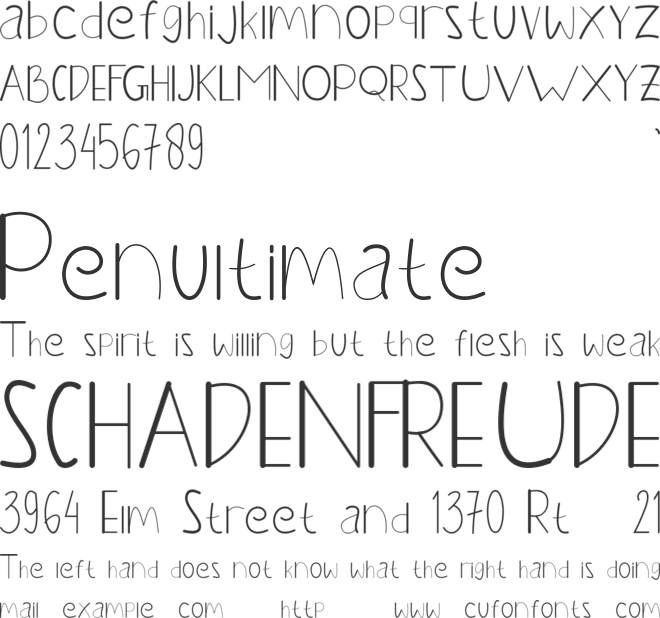 KANZALEA font preview