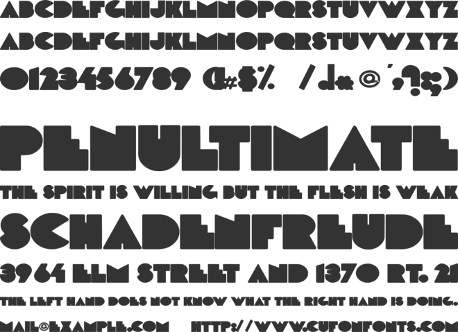 DeLarge font preview