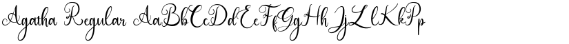 Agatha Regular font