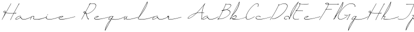 Hanie Regular font
