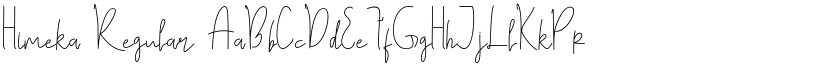 Himeka Regular font
