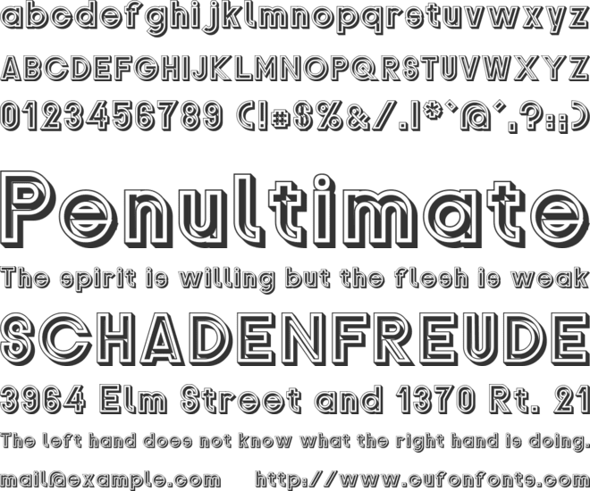 Gondrin font preview