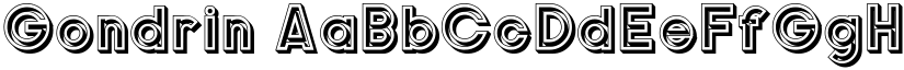 Gondrin font