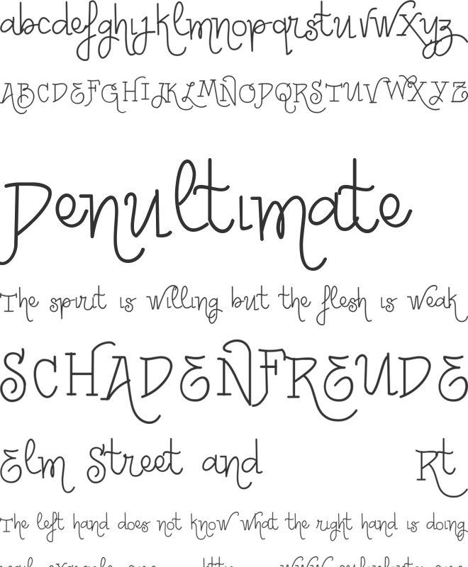 Vtks Amoreko font preview