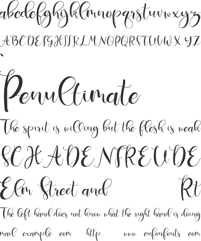 Deliciously font preview