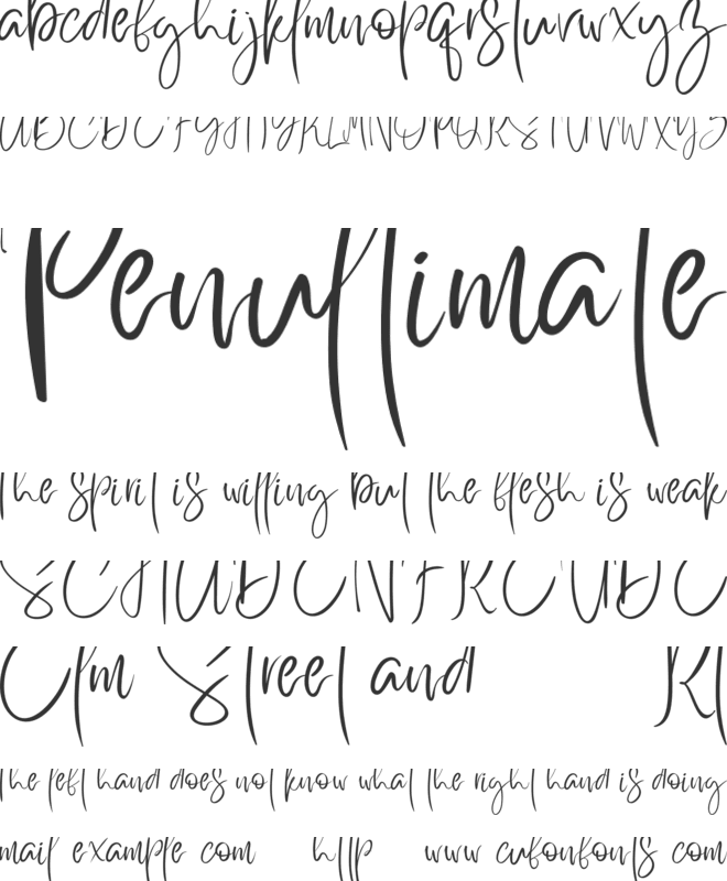 Better Saturday font preview