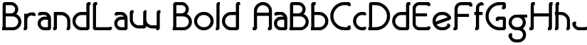 BrandLaw Bold font
