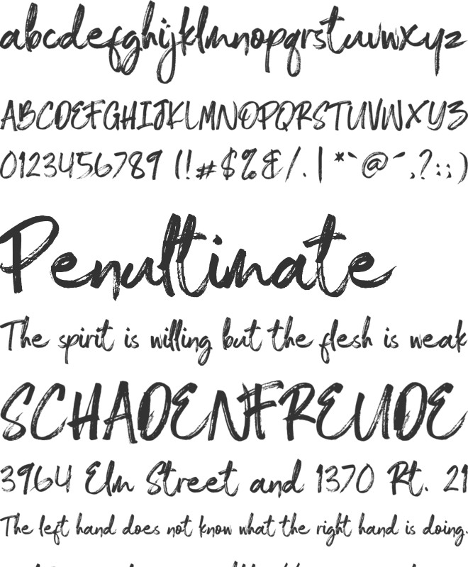 Shelldon font preview