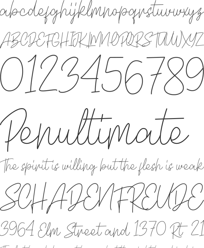 Greenland FREE font preview