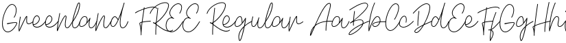 Greenland FREE Regular font
