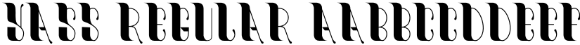 Yass Regular font