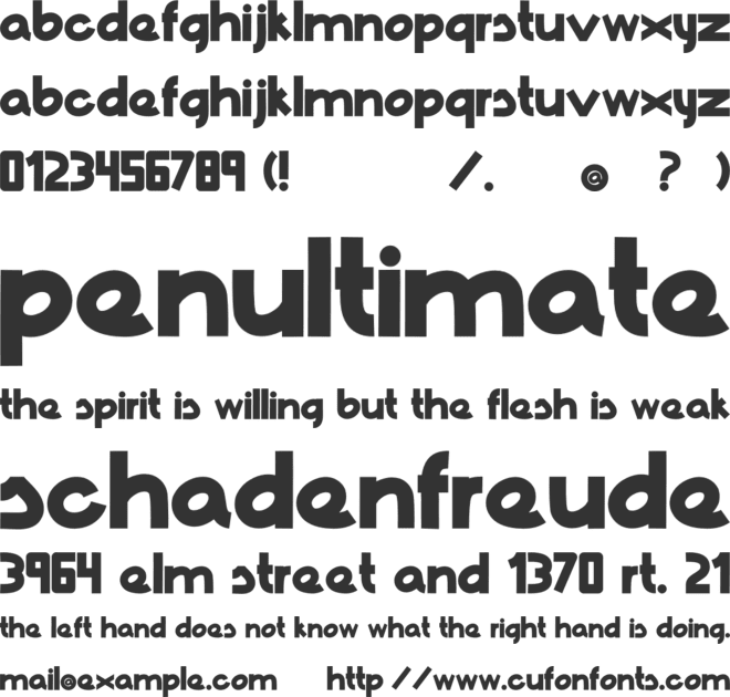 Vernissage font preview