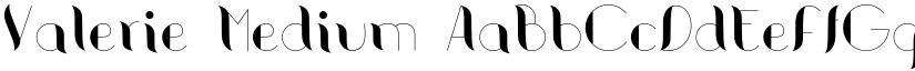 Valerie Medium font