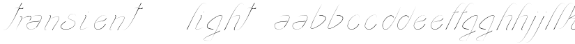 transient1 Light font