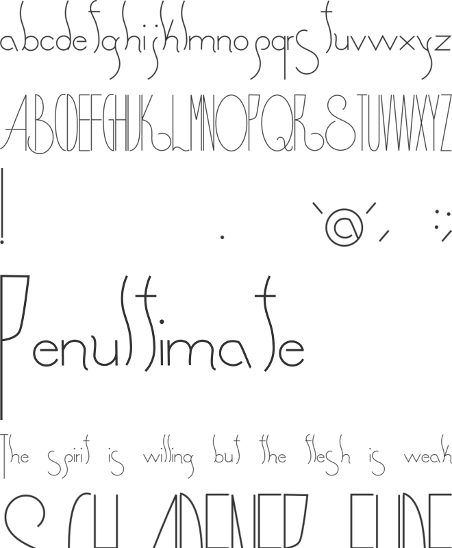 Spirituality font preview