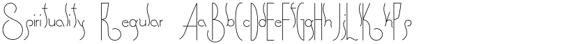 Spirituality Regular font