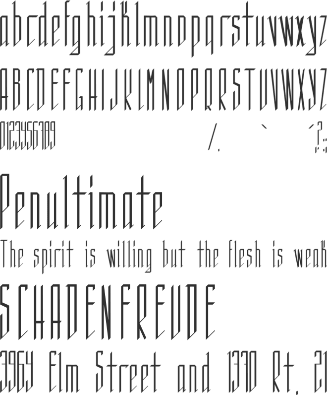Sistematica font preview