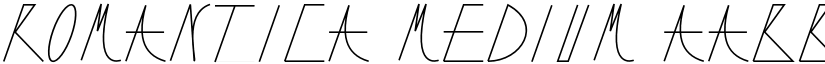 Romantica Medium font