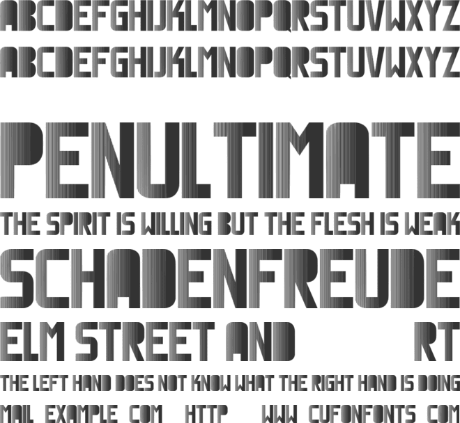 Magnetic font preview