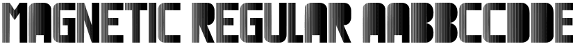 Magnetic Regular font