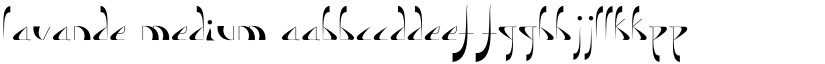Lavande Medium font